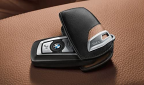 BMW Калъф за ключ- черно и кафяво