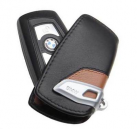 BMW Калъф за ключ- черно и кафяво